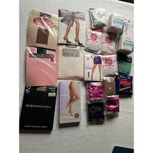 Hosiery Lot All Plus Queen Sizes Hanes Silkie Fitting Image No Nonsense  Sheer C